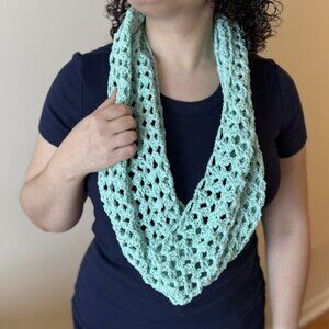 Minty Green Infinity Scarf